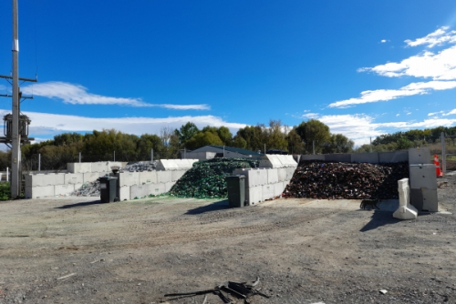 Waipukurau transfer station glass bunkers