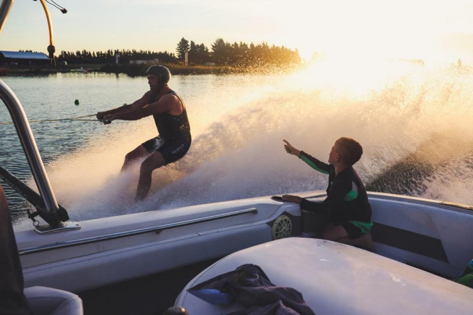 Water Skiing at Back Paddock