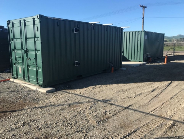 Takapau WTP Container in place